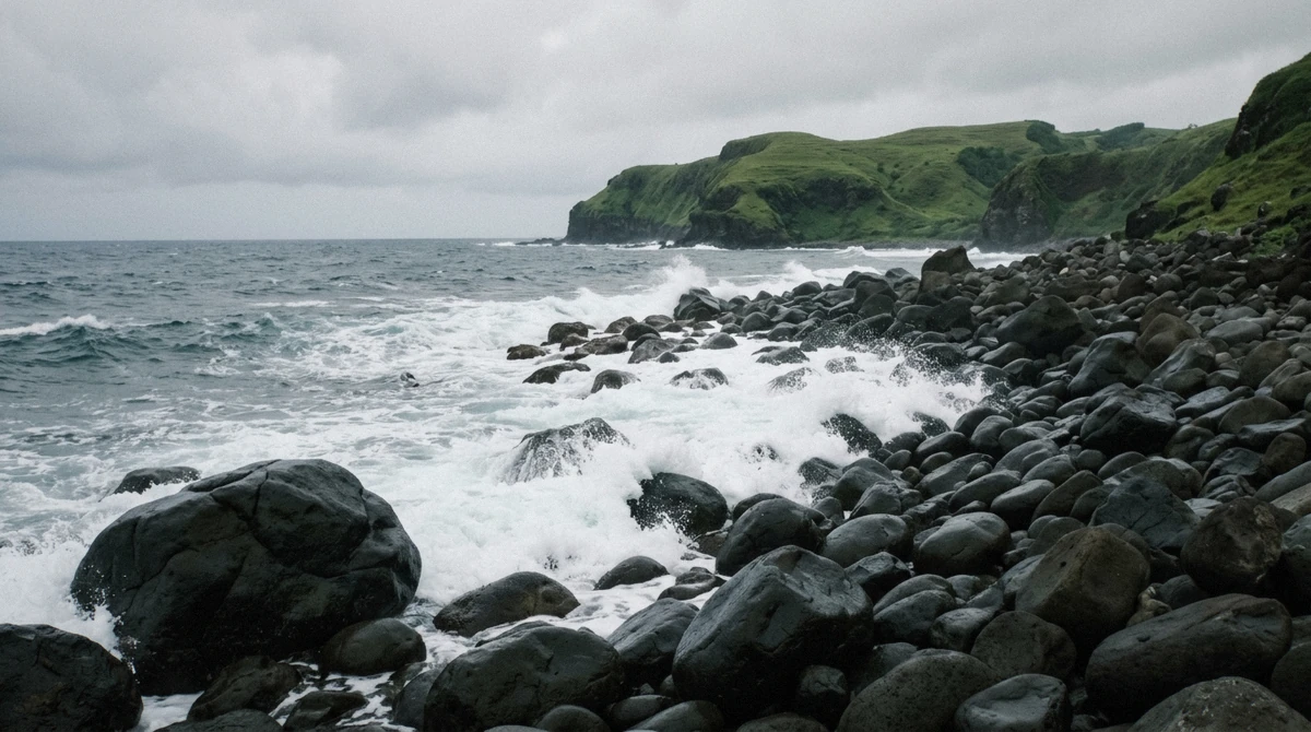 Valugan Boulder Beach on the Pacific side of Batan, one of the main things to do in Batanes, Philippines